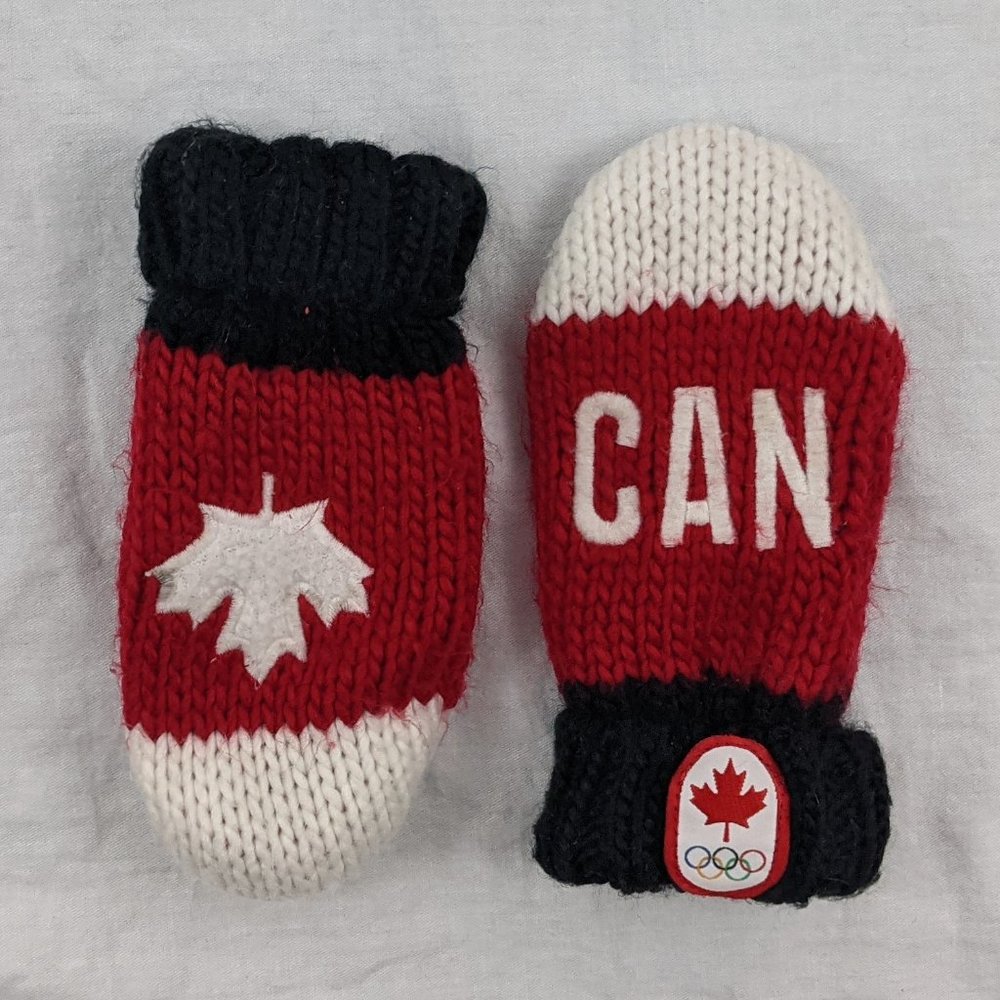 3/$20 Hudson's Bay Olympic Thumbless Mittens o/s - Picture 2 of 4